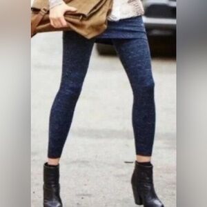 CABI Space Dye Navy Blue M’Leggings Skirted Legging # 3210 Size Medium